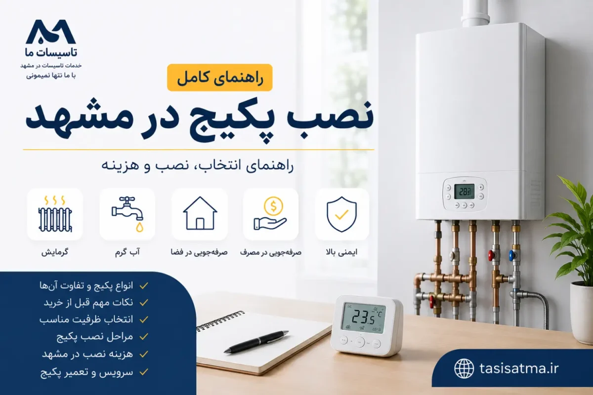 راهنمای انتخاب و نصب پکیج در مشهد